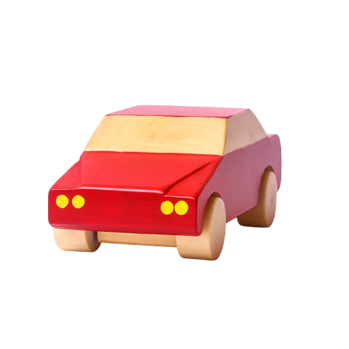 Red Racing Wooden Car Toy