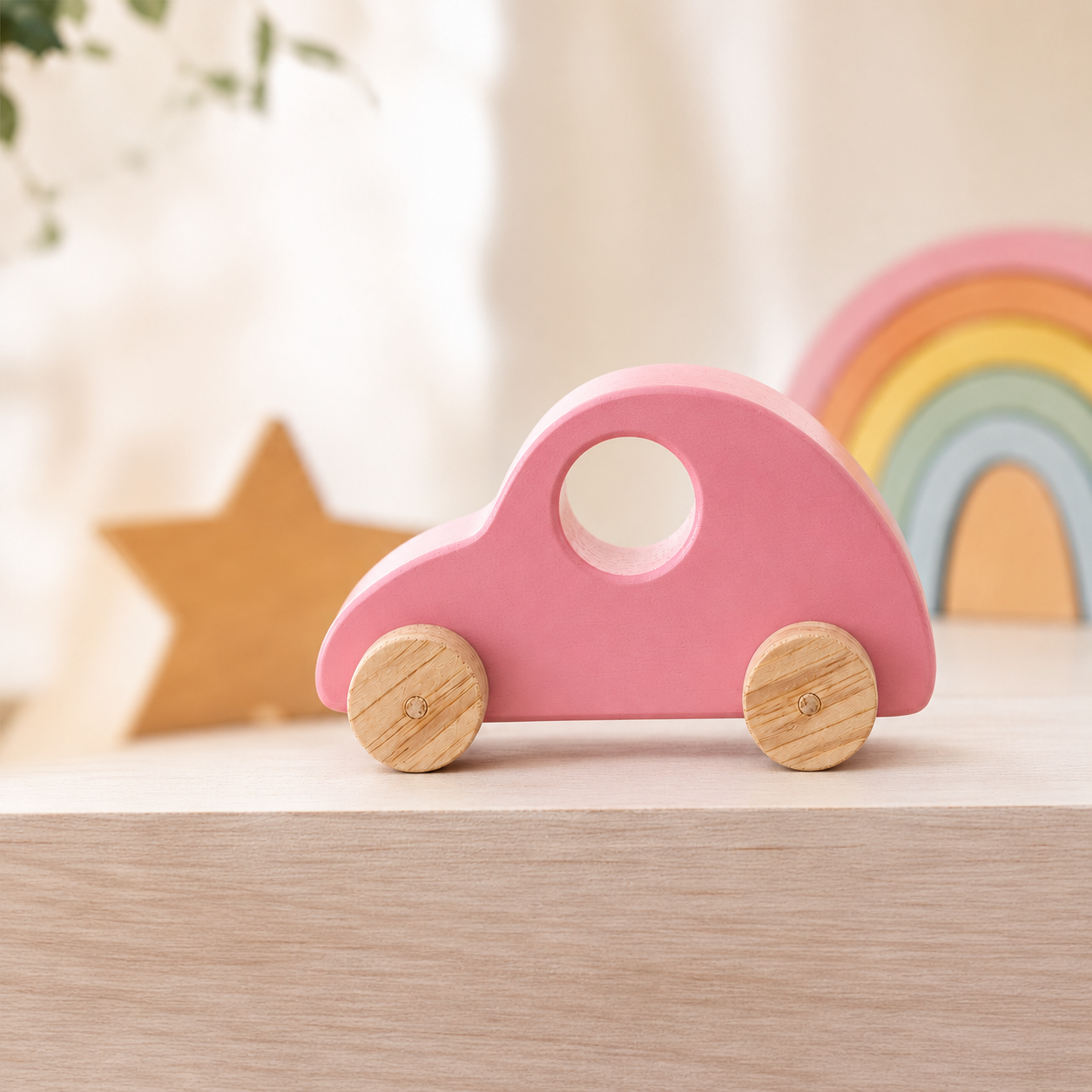 Wooden Beetle Toy car