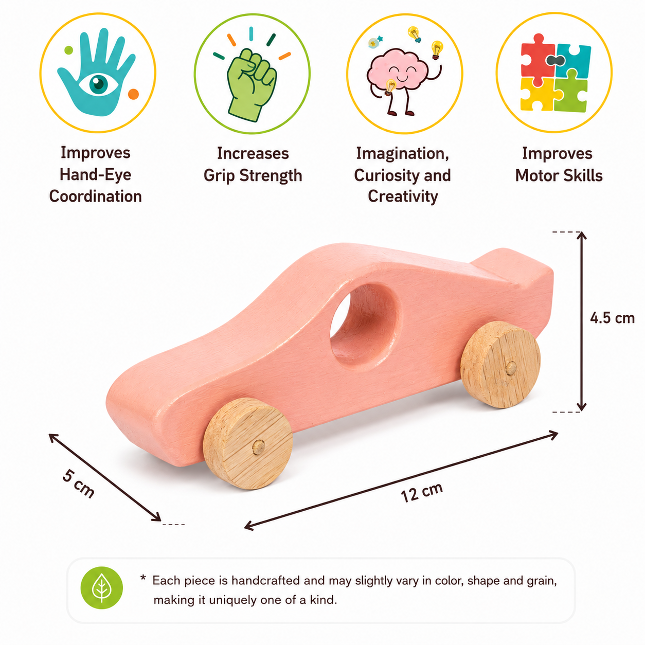 Wooden Race Toy Car