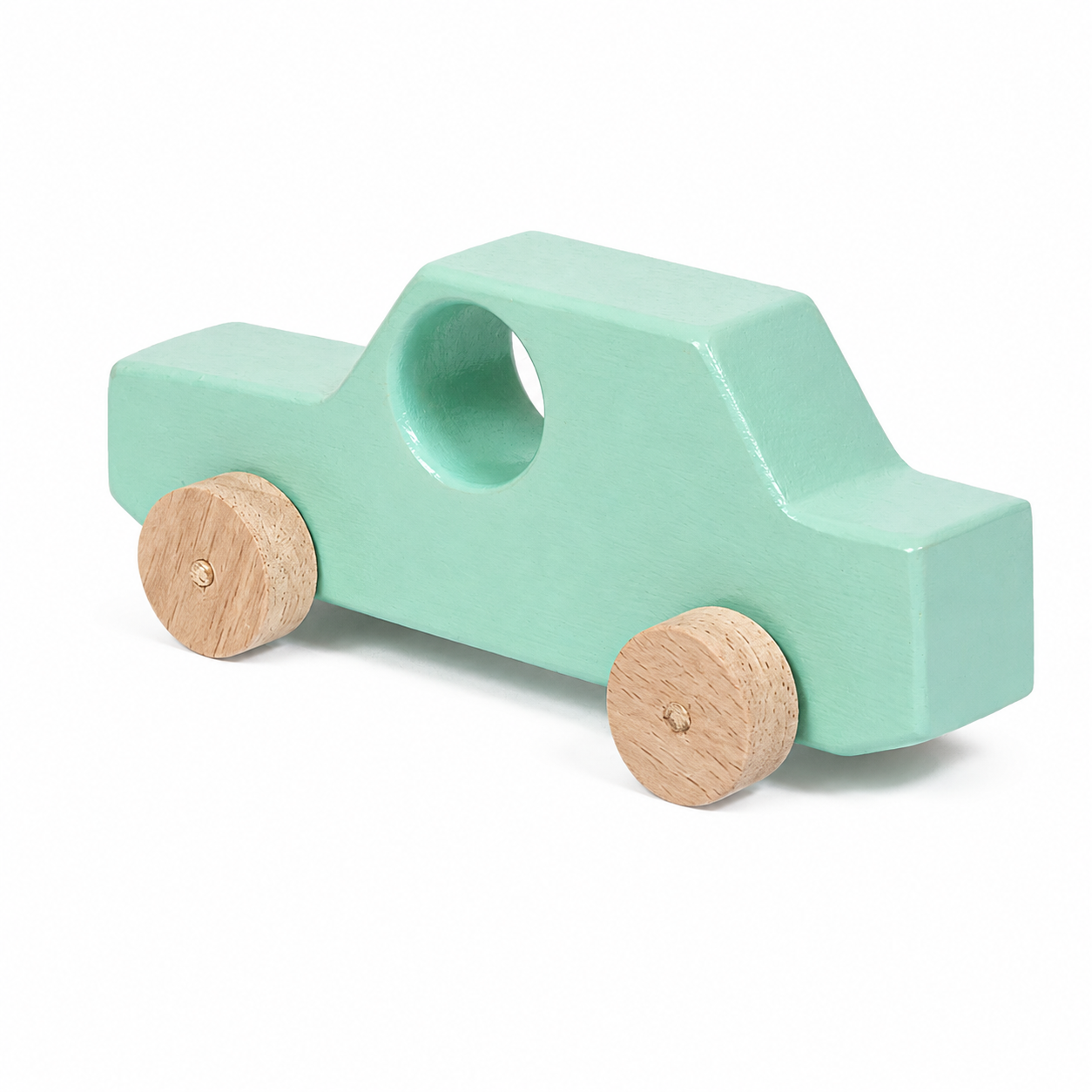 Wooden Sedan Toy Car