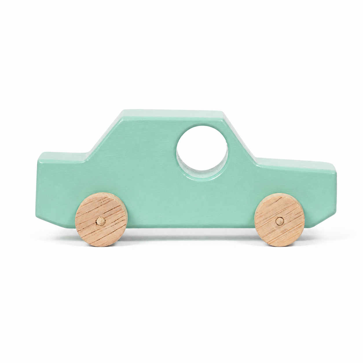 Wooden Sedan Toy Car