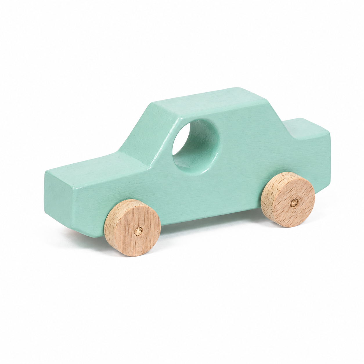 Wooden Sedan Toy Car